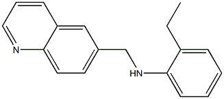 2-ethyl-N-(quinolin-6-ylmethyl)aniline Structure