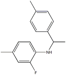 2-fluoro-4-methyl-N-[1-(4-methylphenyl)ethyl]aniline Structure