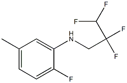 2-fluoro-5-methyl-N-(2,2,3,3-tetrafluoropropyl)aniline Structure