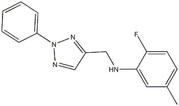 2-fluoro-5-methyl-N-[(2-phenyl-2H-1,2,3-triazol-4-yl)methyl]aniline 구조식 이미지