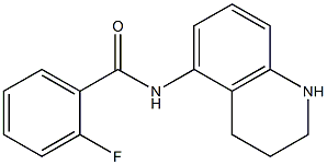 2-fluoro-N-(1,2,3,4-tetrahydroquinolin-5-yl)benzamide Structure