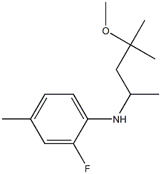 2-fluoro-N-(4-methoxy-4-methylpentan-2-yl)-4-methylaniline 구조식 이미지