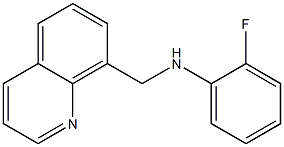 2-fluoro-N-(quinolin-8-ylmethyl)aniline Structure