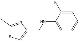 2-fluoro-N-[(2-methyl-1,3-thiazol-4-yl)methyl]aniline 구조식 이미지