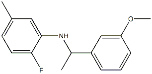 2-fluoro-N-[1-(3-methoxyphenyl)ethyl]-5-methylaniline Structure