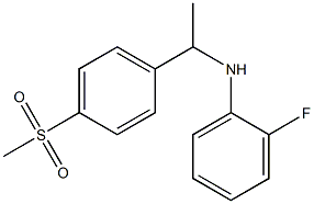 2-fluoro-N-[1-(4-methanesulfonylphenyl)ethyl]aniline Structure