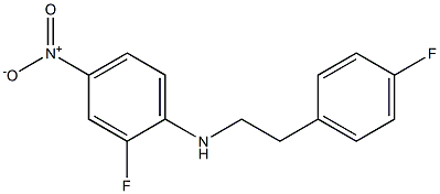 2-fluoro-N-[2-(4-fluorophenyl)ethyl]-4-nitroaniline Structure