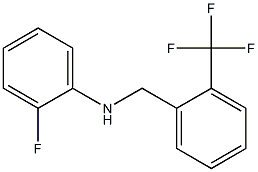 2-fluoro-N-{[2-(trifluoromethyl)phenyl]methyl}aniline 구조식 이미지