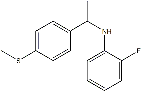 2-fluoro-N-{1-[4-(methylsulfanyl)phenyl]ethyl}aniline 구조식 이미지