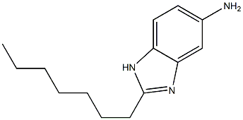 2-heptyl-1H-1,3-benzodiazol-5-amine 구조식 이미지