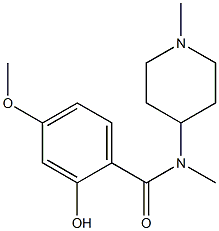 2-hydroxy-4-methoxy-N-methyl-N-(1-methylpiperidin-4-yl)benzamide Structure