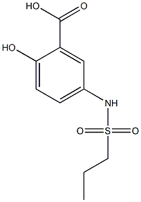 2-hydroxy-5-[(propylsulfonyl)amino]benzoic acid 구조식 이미지