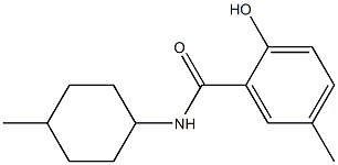 2-hydroxy-5-methyl-N-(4-methylcyclohexyl)benzamide Structure