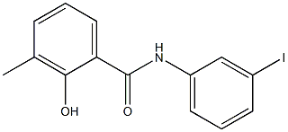 2-hydroxy-N-(3-iodophenyl)-3-methylbenzamide 구조식 이미지