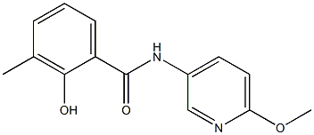 2-hydroxy-N-(6-methoxypyridin-3-yl)-3-methylbenzamide 구조식 이미지