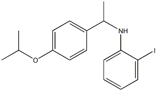 2-iodo-N-{1-[4-(propan-2-yloxy)phenyl]ethyl}aniline 구조식 이미지