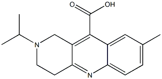 2-isopropyl-8-methyl-1,2,3,4-tetrahydrobenzo[b]-1,6-naphthyridine-10-carboxylic acid Structure