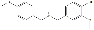 2-methoxy-4-({[(4-methoxyphenyl)methyl]amino}methyl)phenol 구조식 이미지