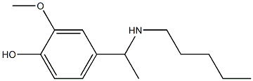 2-methoxy-4-[1-(pentylamino)ethyl]phenol 구조식 이미지