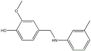 2-methoxy-4-{[(3-methylphenyl)amino]methyl}phenol Structure