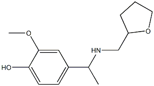 2-methoxy-4-{1-[(oxolan-2-ylmethyl)amino]ethyl}phenol 구조식 이미지