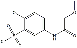 2-methoxy-5-(2-methoxyacetamido)benzene-1-sulfonyl chloride Structure