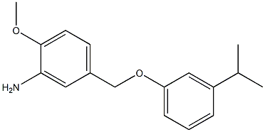 2-methoxy-5-[3-(propan-2-yl)phenoxymethyl]aniline 구조식 이미지