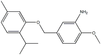 2-methoxy-5-[5-methyl-2-(propan-2-yl)phenoxymethyl]aniline 구조식 이미지