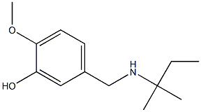 2-methoxy-5-{[(2-methylbutan-2-yl)amino]methyl}phenol Structure