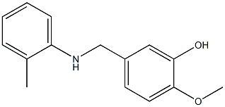 2-methoxy-5-{[(2-methylphenyl)amino]methyl}phenol 구조식 이미지