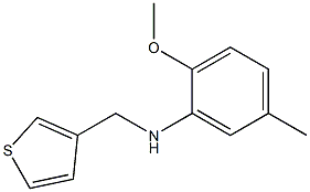 2-methoxy-5-methyl-N-(thiophen-3-ylmethyl)aniline 구조식 이미지