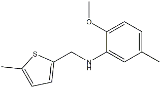 2-methoxy-5-methyl-N-[(5-methylthiophen-2-yl)methyl]aniline 구조식 이미지