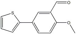 2-methoxy-5-thien-2-ylbenzaldehyde 구조식 이미지