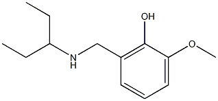 2-methoxy-6-[(pentan-3-ylamino)methyl]phenol 구조식 이미지