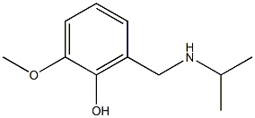 2-methoxy-6-[(propan-2-ylamino)methyl]phenol 구조식 이미지
