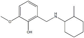 2-methoxy-6-{[(2-methylcyclohexyl)amino]methyl}phenol 구조식 이미지