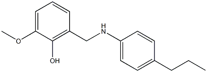 2-methoxy-6-{[(4-propylphenyl)amino]methyl}phenol Structure