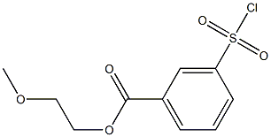 2-methoxyethyl 3-(chlorosulfonyl)benzoate Structure