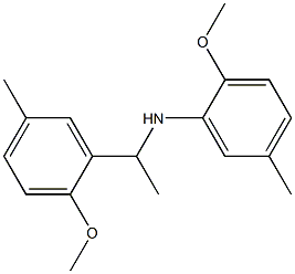 2-methoxy-N-[1-(2-methoxy-5-methylphenyl)ethyl]-5-methylaniline Structure