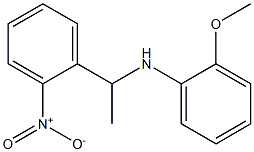 2-methoxy-N-[1-(2-nitrophenyl)ethyl]aniline Structure