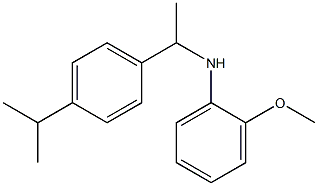 2-methoxy-N-{1-[4-(propan-2-yl)phenyl]ethyl}aniline Structure