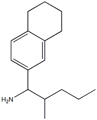 2-methyl-1-(5,6,7,8-tetrahydronaphthalen-2-yl)pentan-1-amine 구조식 이미지