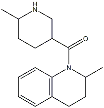 2-methyl-1-[(6-methylpiperidin-3-yl)carbonyl]-1,2,3,4-tetrahydroquinoline Structure