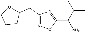 2-methyl-1-[3-(oxolan-2-ylmethyl)-1,2,4-oxadiazol-5-yl]propan-1-amine Structure