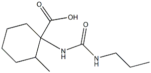 2-methyl-1-{[(propylamino)carbonyl]amino}cyclohexanecarboxylic acid Structure