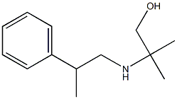 2-methyl-2-[(2-phenylpropyl)amino]propan-1-ol Structure