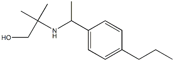 2-methyl-2-{[1-(4-propylphenyl)ethyl]amino}propan-1-ol 구조식 이미지