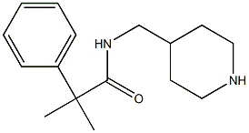 2-methyl-2-phenyl-N-(piperidin-4-ylmethyl)propanamide Structure