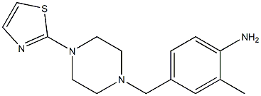 2-methyl-4-{[4-(1,3-thiazol-2-yl)piperazin-1-yl]methyl}aniline 구조식 이미지