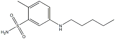 2-methyl-5-(pentylamino)benzene-1-sulfonamide Structure